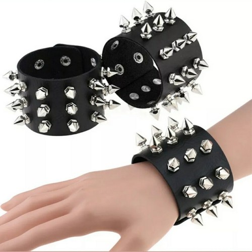 Bracciale unisex nero punta - bracciale,