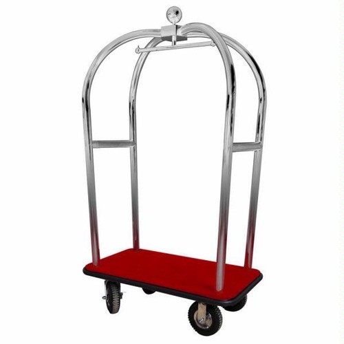 Carrello porta valigie cromato - valigie,