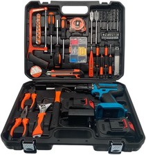 Kit Attrezzi 100 Pz Trapano Avvitatore Batteria Ricaricabile 2x 88V Pro