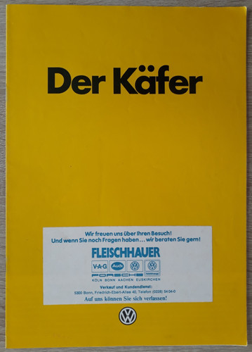 Brochure volkswagen maggiolino - brochure,