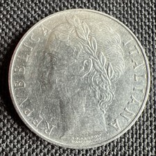 Italy 100 Lire 1956 Profile