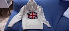 CARDIGAN MAGLIONE 100% LAMBSWOOL LANA JOHN ASHFIELD TAGLIA MEDIA UNION JACK