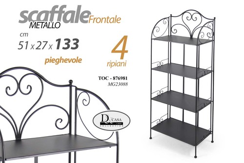 Scaffale metallo ripiani - 4,