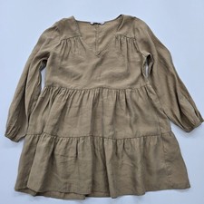 Abito Zara kaki scollo a V