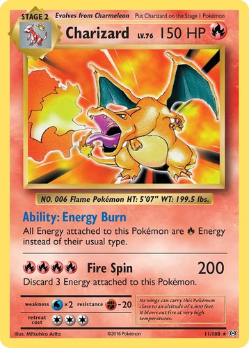Charizard 108 pokemon - -, 11/108