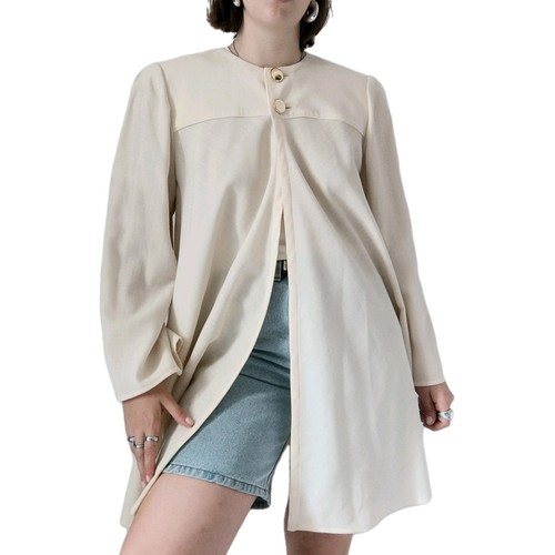 Giacca mantella vintage bianco - giacca,
