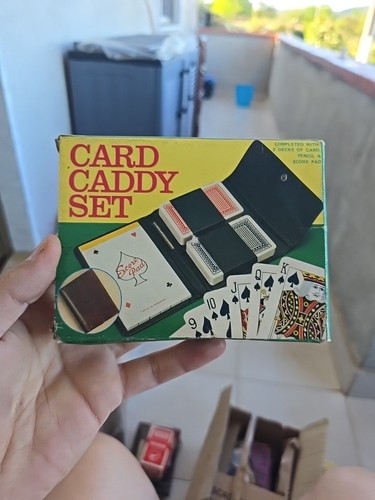 Set card caddy vintage - card,