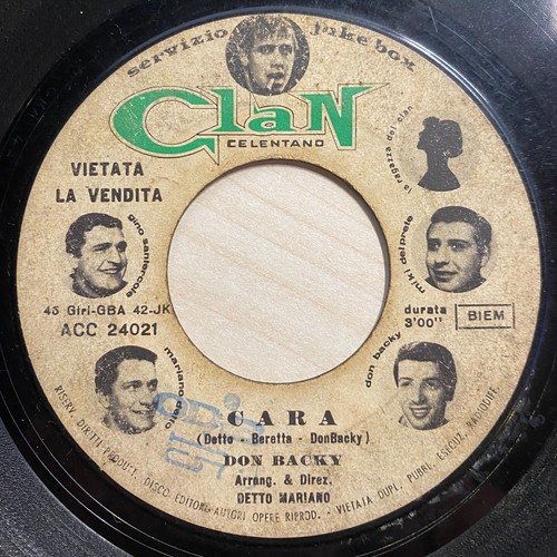 Don backy cara - don, /