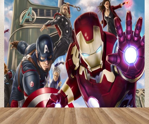Carta parati moderna marvel - da,