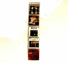 Espositore da parete in PVC trasparente per cinque 45 giri