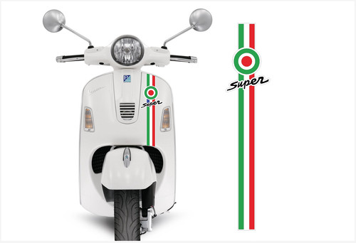 Vespa target super - target, aufkleber