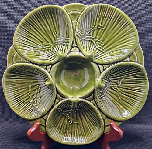 Piatto ostriche maiolica - in,