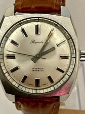 OROLOGIO CARICA MANUALE SWISS MADE MARCA "RIVOLI" - INCABLOC - VINTAGE