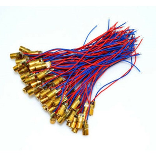 100pcs 650nm 6mm 5mw - 650nm,