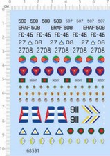 decalcomanie 1/72 aeronautica