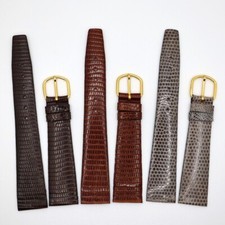 Cinturino in vera lucertola slim Nos anni 80 Misura 13-15-17-19mm