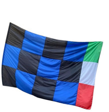 Bandiera nero azzurro inter - nero,