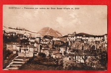 CASTELLI - PANORAMA E VEDUTA DEL GRAN SASSO
