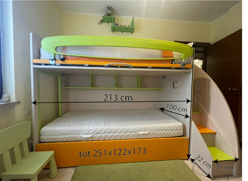 Letto castello moretti - a,