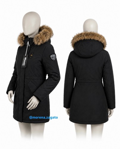 Giacca lunga blauer donna nero - lunga,