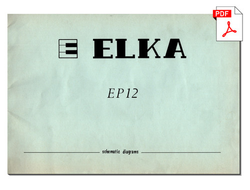 Elka service manual - elka, ep-12