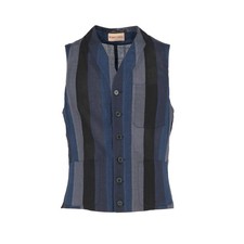 Romeo Gigli Gilet Uomo Vintage  Col.  Blu Taglia 46 IT
