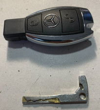 CHIAVE TELECOMANDO 2 tasti MERCEDES W204 w212 classe A B C E  COMPLETA