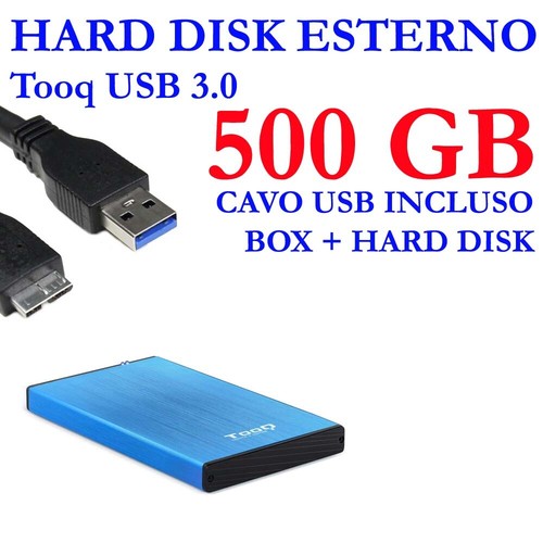 Hdd hard disk esterno 500gb - hard,