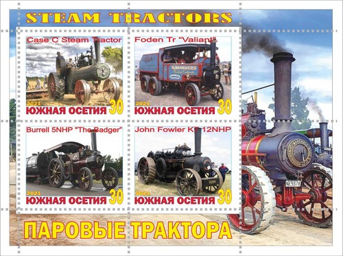 Blocco francobolli trattori - , a