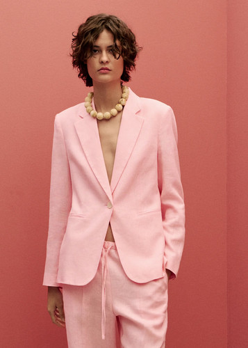 Blazer tuta mango - blazer, rosa