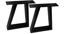 2x Piede Tavolo Bankkufe Nero