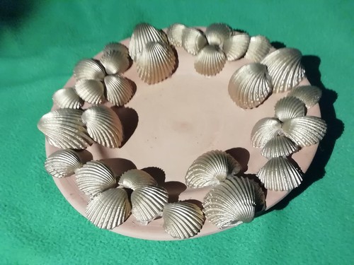 Piatto terracotta decorato