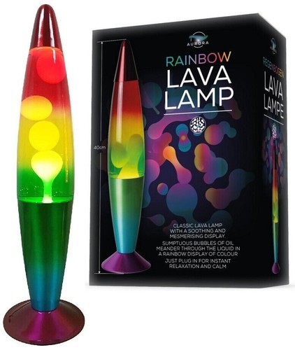 Lampada lava arcobaleno - arcobaleno, 16”