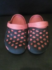 lotto 293-80b scarpe pantofole ciabatte bimbo bambino rosse e nere n.30