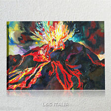 Guttuso Stromboli in eruzione QUADRO SU TELA 70x50 ARTE RIPRODUZIONE AUTORI