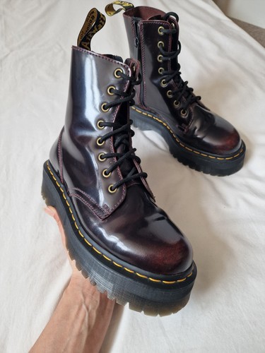 Stivali martens jadon rosso - dr,