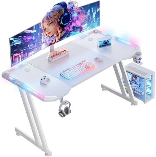 Scrivania gaming con led - scrivania,