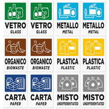 12 Adesivi per Raccolta