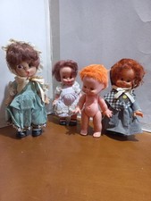 Bambole Vintage Alte dai 17 - 20 Cm Migliorati, Fiba , Made In Italy