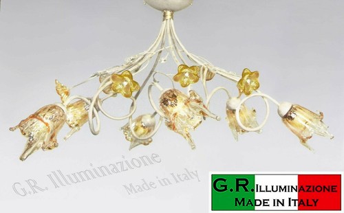 Plafoniera ferro battuto - plafoniera,