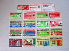 BELLISSIMO LOTTO DI 19 TESSERE ABBONAMENTO MILAN ANNI 90