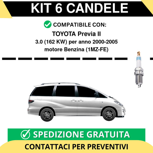 Kit candele per toyota - candele,