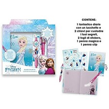 FROZEN DIARIO SEGRETO CON ACCESSORI FROZEN DIARIO CON LUCCHETTO CON ACCESSORI