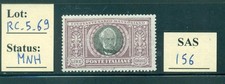 Regno 5 lire stamp - rc_5_69.,