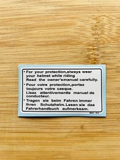 Honda CBF 500 Adesivo Warning