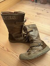 Stivali in pelle marroni