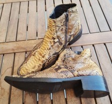 stivaletti Pitone vera pelle 