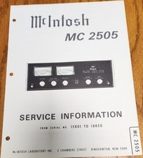 Mcintosh mc2505 amplificatore - mc2505,