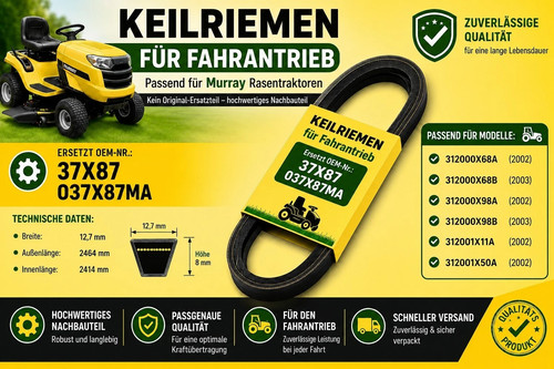 Keilriemen für mtd 754 0478 - keilriemen, 754-0478