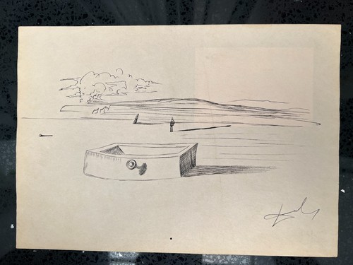 Salvador dali drawing paper - salvador, on